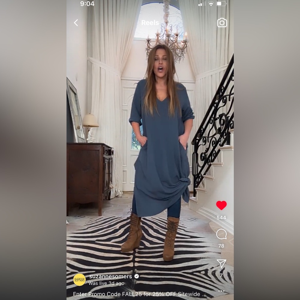 New Suzanne Somers Mocha Dress